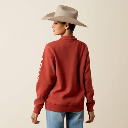 Foundation Logo 1/2 Zip Sweatshirt Back