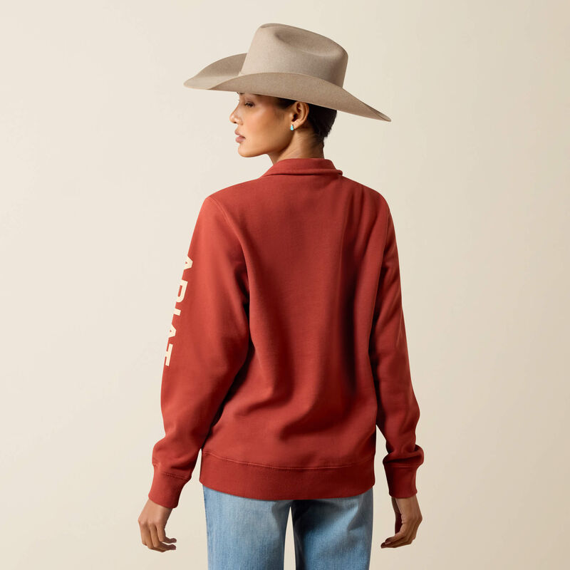Foundation Logo 1/2 Zip Sweatshirt Back