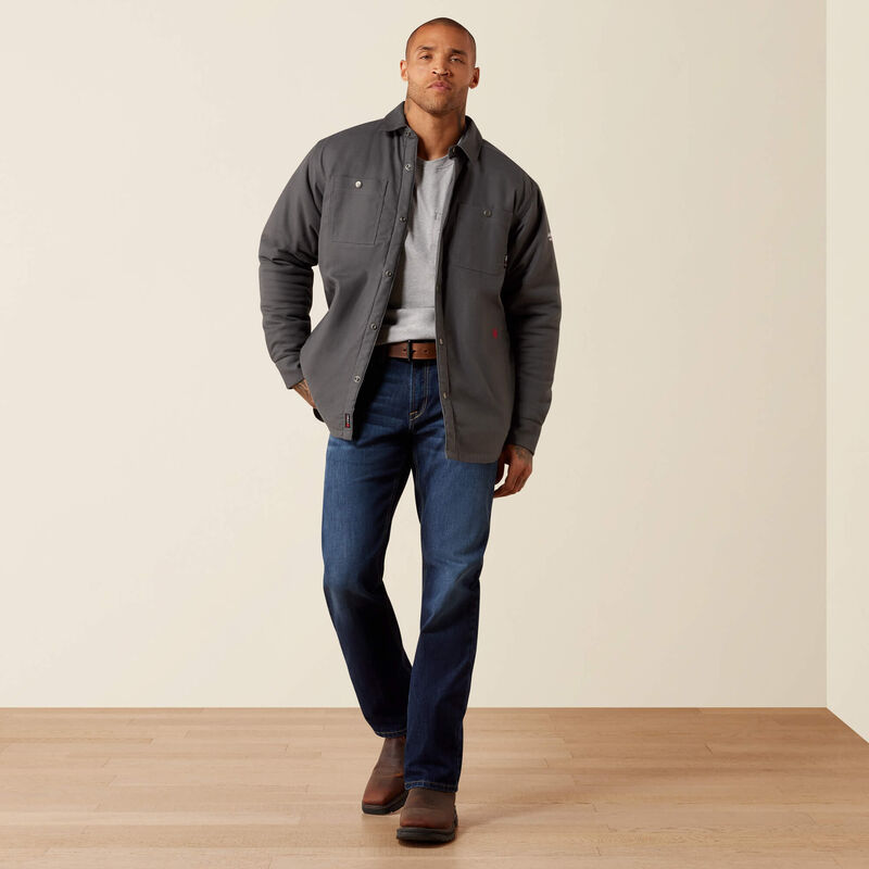 FR Flannel Insulated Shirt Jacket Full
