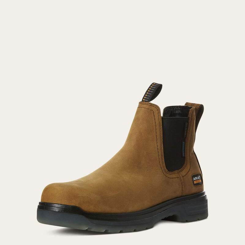 Turbo Chelsea Waterproof Carbon Toe Work Boot 3-4 Front