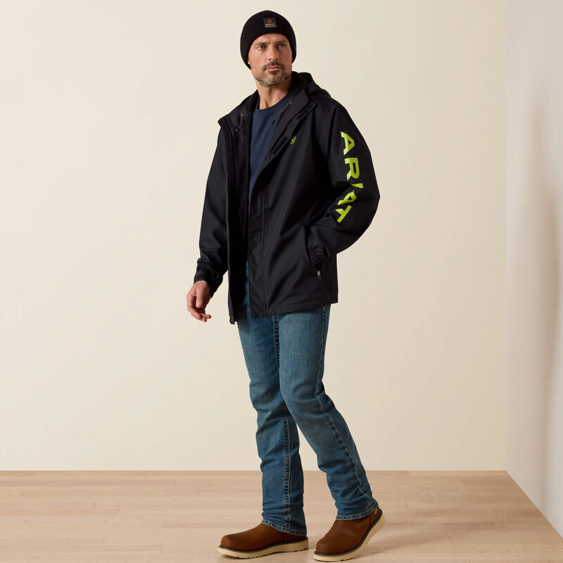 Rebar Stormshell Logo Waterproof Jacket Full