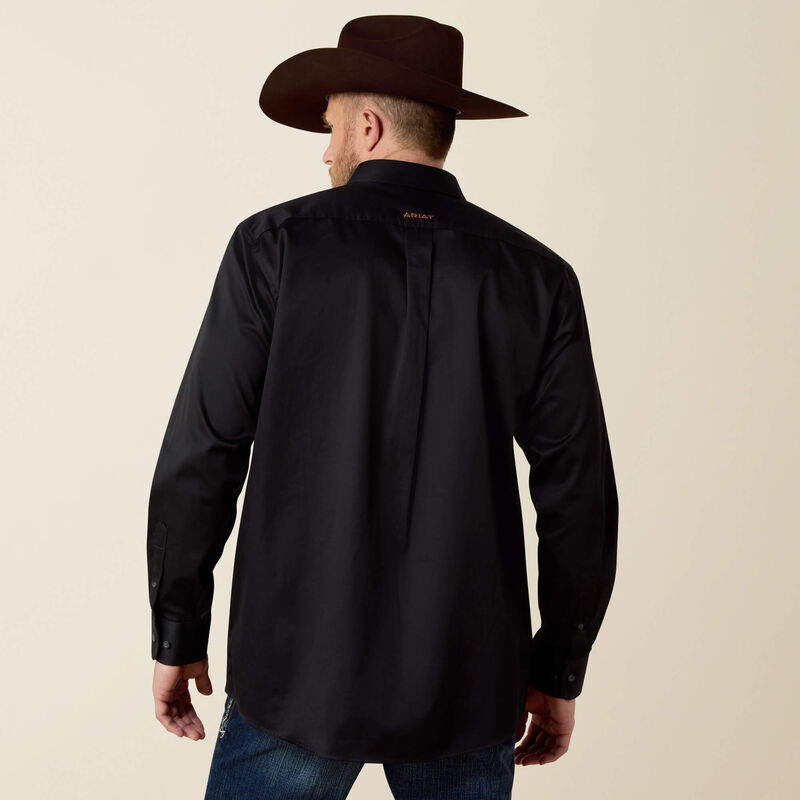 Solid Twill Classic Fit Shirt Back