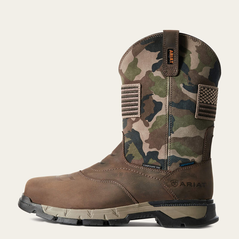 Rebar Flex Patriot Waterproof Composite Toe Work Boot Side