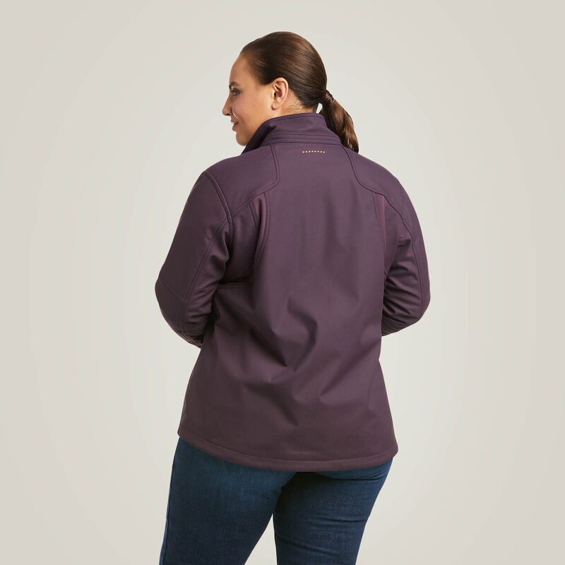 Rebar Stretch Canvas Softshell Jacket Back Plus