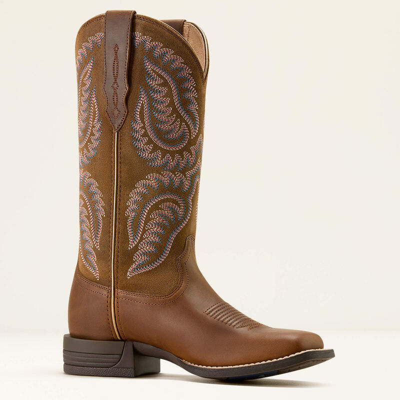 Cattle Caite Wide Square Toe Western Boot Medial