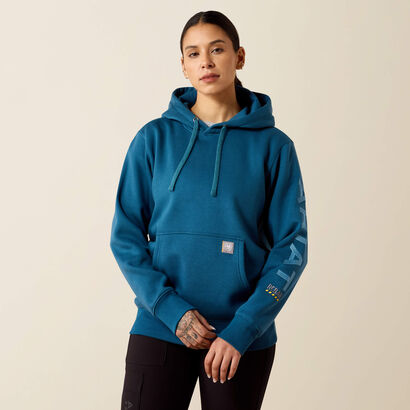 Rebar Workman Graphic Hoodie Front