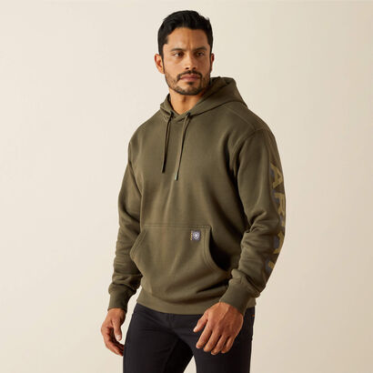 Rebar Lightweight Logo Hoodie Front