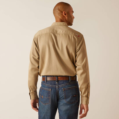 FR Solid Classic Fit Snap Work Shirt