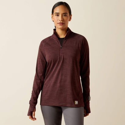 Rebar Gridwork 1/4 Zip Baselayer Front