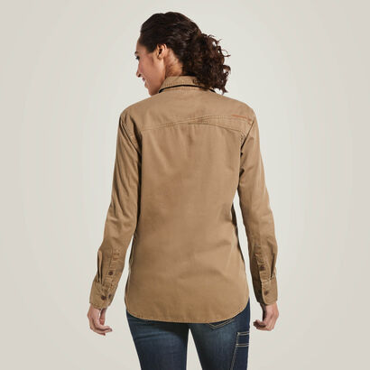 Rebar Washed Twill Work Shirt Back