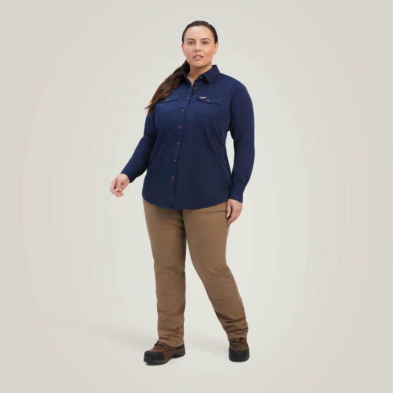 Rebar Washed Twill Work Shirt Full Plus