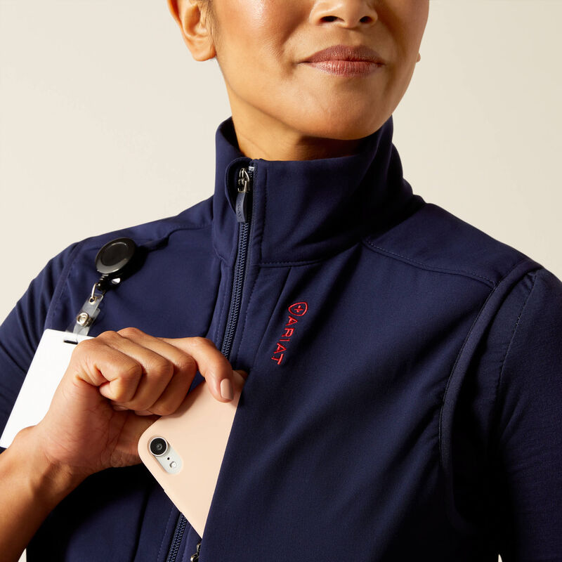 Sina Fleece Scrub Vest 01