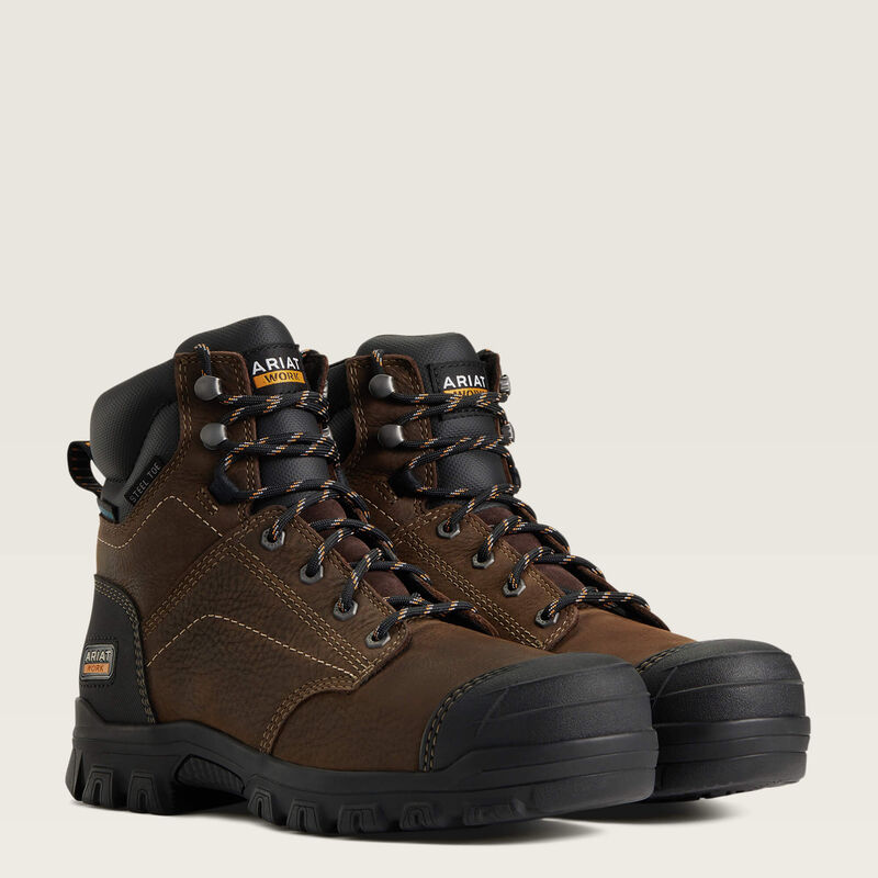 Treadfast 6" Waterproof Steel Toe Work Boot Pair