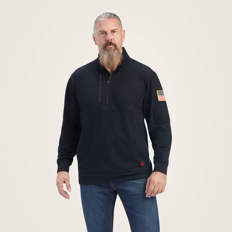 FR Durastrech Fleece 1/2 Zip Job Shirt Front