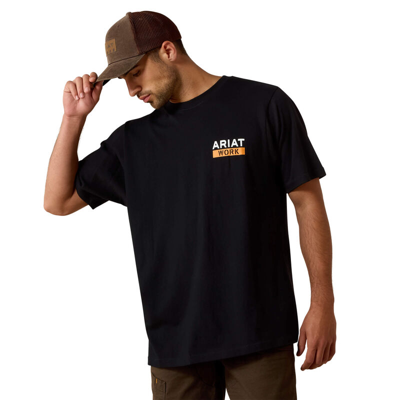 Rebar Cotton Strong Roughneck Graphic T-Shirt Back