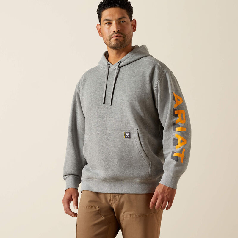 Rebar Lightweight Logo Hoodie Front