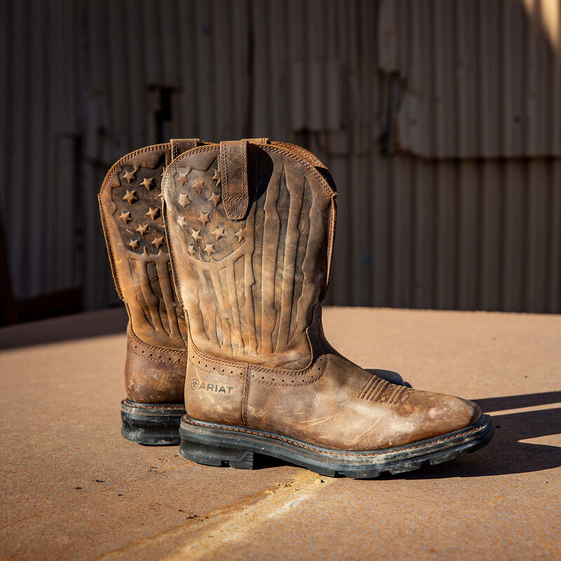 Sierra Shock Shield Patriot Work Boot Lifestyle