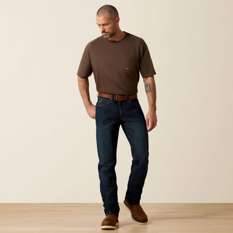 Rebar M4 Relaxed DuraStretch Basic Stackable Straight Leg Jean Full