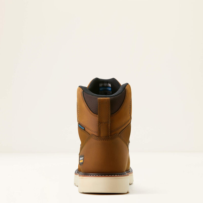 Rebar Wedge Moc Toe 6" Waterproof Composite Toe Work Boot Heel