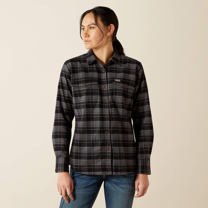 Rebar Flannel DuraStretch Work Shirt Front