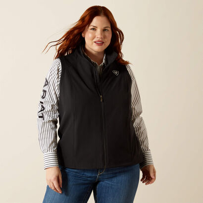 Ariat Logo Softshell Vest Front Plus