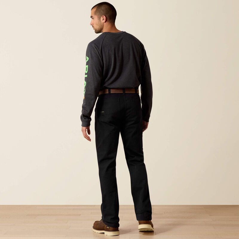 Rebar M5 Straight DuraStretch Washed Twill Dungaree Straight Leg Pant Image 2 of 5