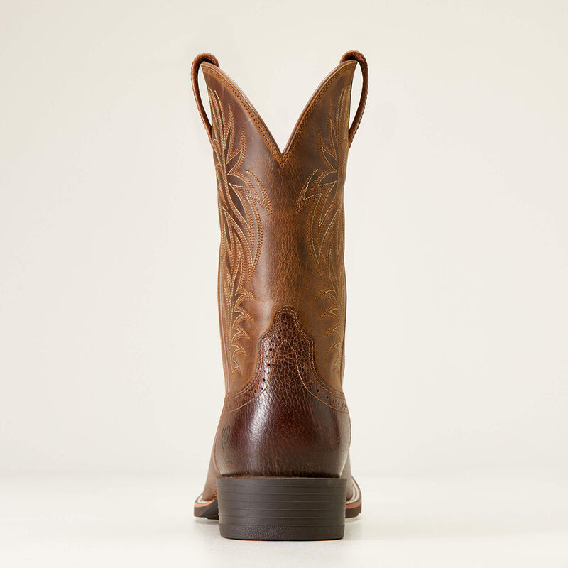 Sport Wide Square Toe Cowboy Boot Heel