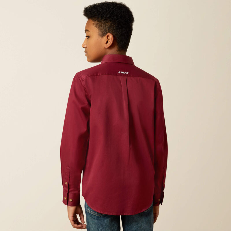 Team Logo Twill Classic Fit Shirt Back
