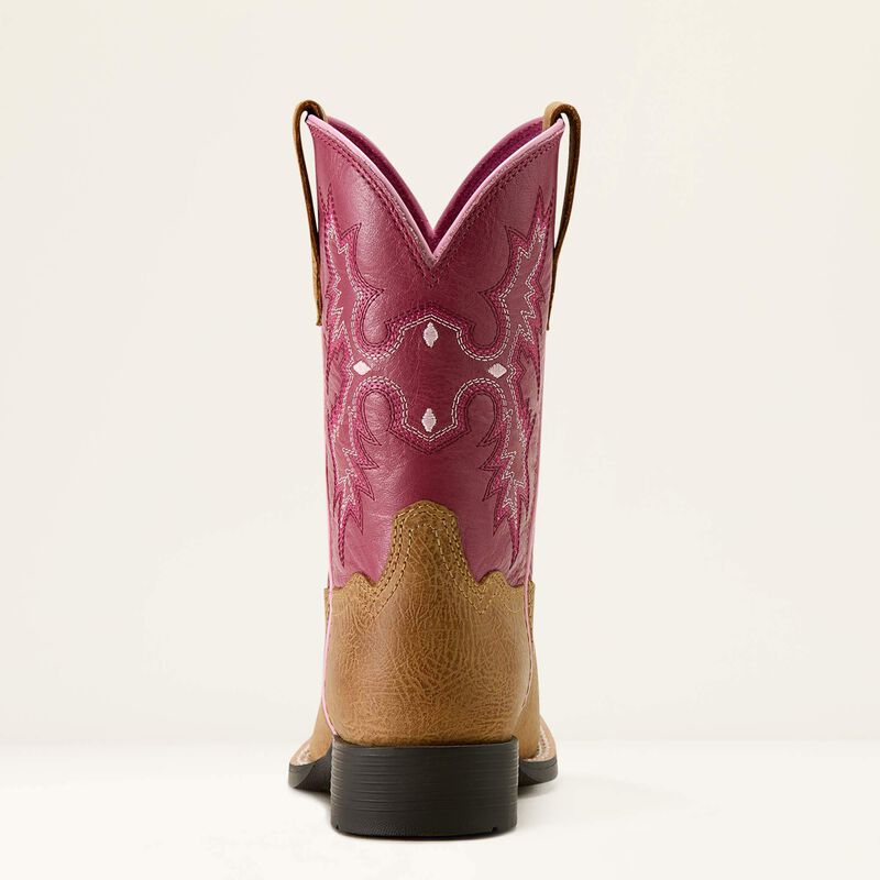 Tombstone Wide Square Toe Western Boot Heel