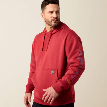 Rebar Workman Graphic Hoodie Front