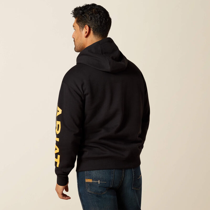 Rebar Lightweight Logo Hoodie Back