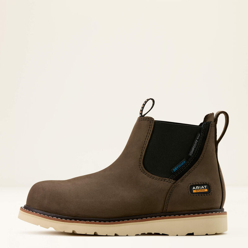 Rebar Wedge Chelsea Waterproof Composite Toe Work Boot Side