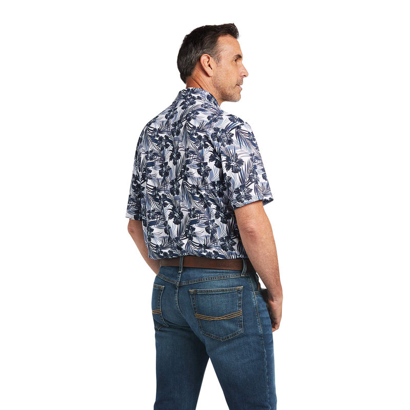 All Over Print Polo Back