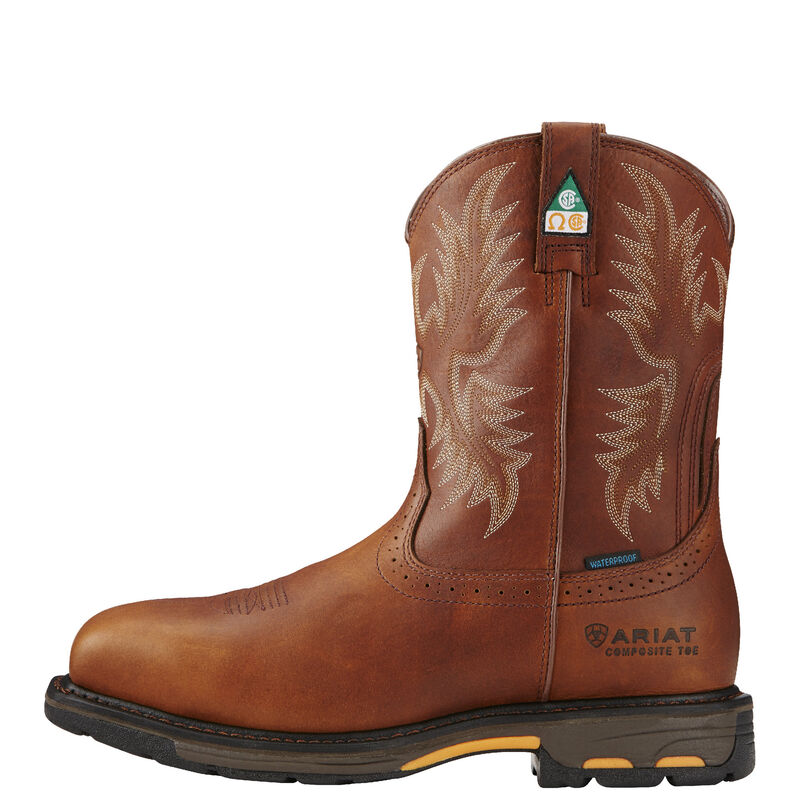 WorkHog Wide Square Toe CSA Waterproof Composite Toe Work Boot Side