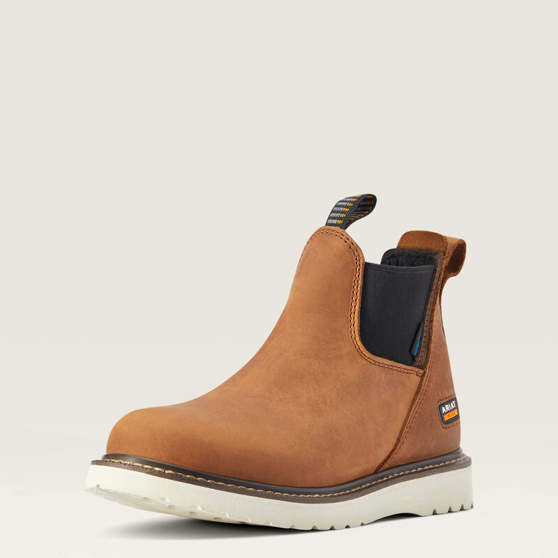 Rebar Wedge Chelsea Waterproof Work Boot 3-4 Front