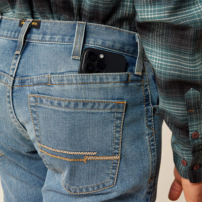 Rebar M2 Traditional Relaxed Rail DuraStretch Boot Cut Jeans Back