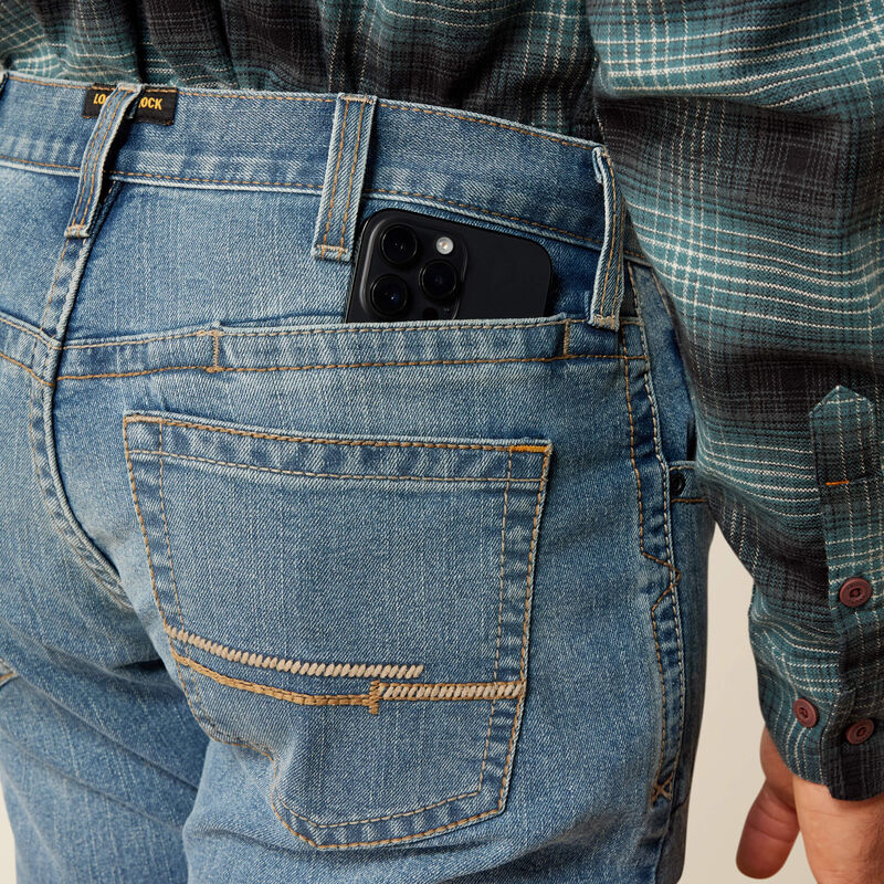 Rebar M2 Traditional Relaxed Rail DuraStretch Boot Cut Jeans Back