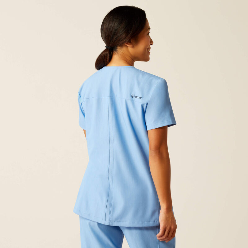 Clara 6 Pocket Scrub Top Back