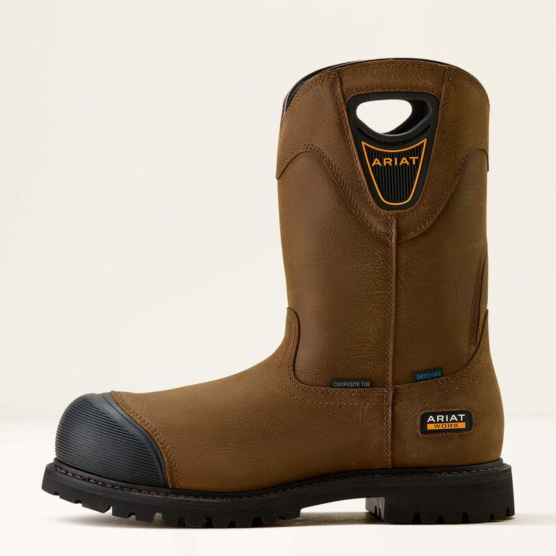 Longview Shock Shield Waterproof Composite Toe Work Boot Side