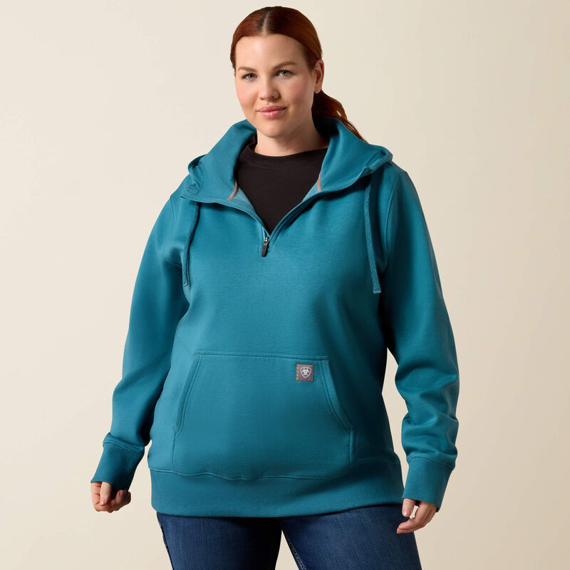 Rebar Skill Set 1/2 Zip Hoodie Front Plus