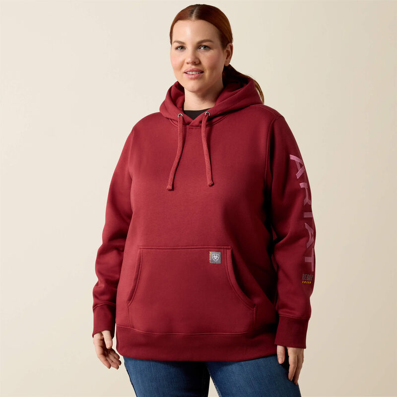 Rebar Workman Graphic Hoodie Front Plus