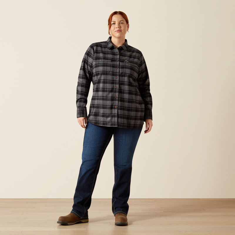 Rebar Flannel DuraStretch Work Shirt Full Plus