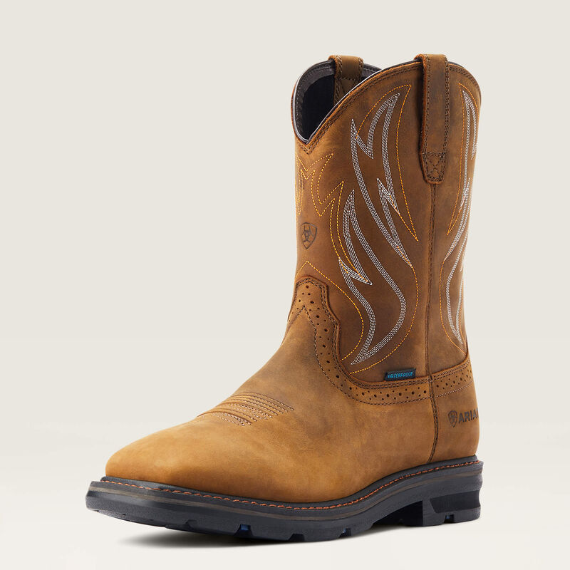 Sierra Shock Shield Waterproof Work Boot 3-4 Front