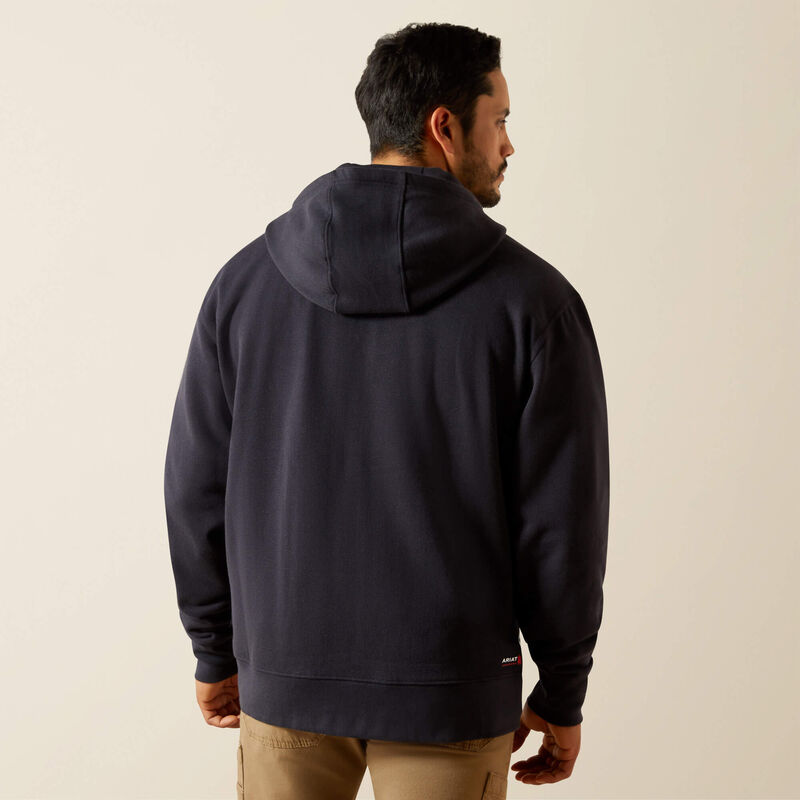 FR DuraStretch Heavyweight Fleece Full Zip Hoodie Back