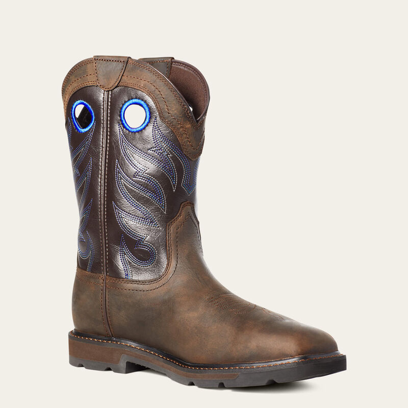 Groundwork Waterproof Steel Toe Work Boot Medial