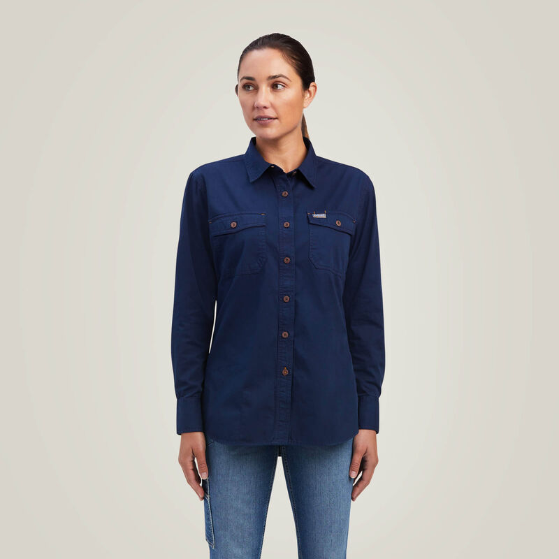 Rebar Washed Twill Work Shirt Front