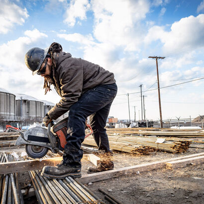 Rebar M4 Low Rise DuraStretch Made Tough Double Front Stackable Straight Leg Pant Lifestyle
