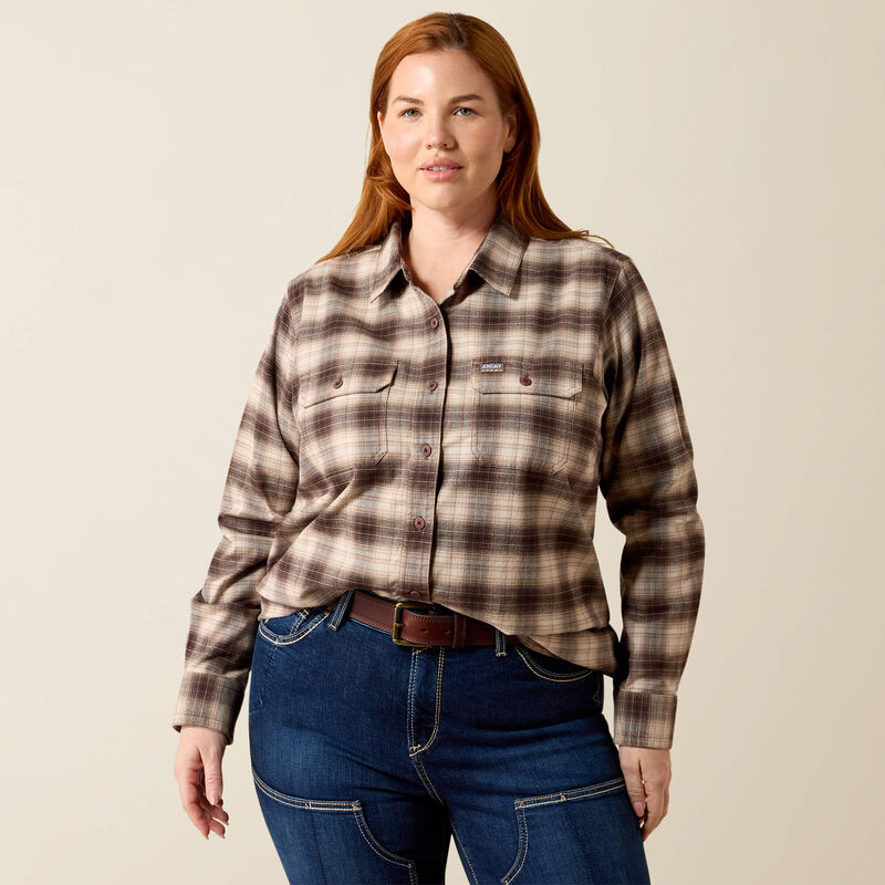 Rebar DuraStretch Flannel Tunic Front Plus