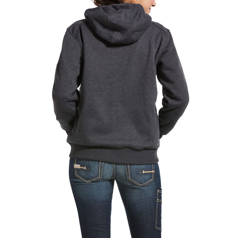 Rebar All-Weather Full Zip Hoodie Back