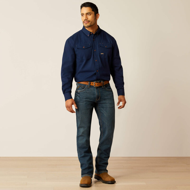 Rebar Washed Twill Work Shirt Image 3 of 4